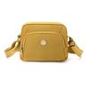 Bolso bandolera de color liso para mujer, pequeño, estilo coreano, informal, de nailon, cuadrado, pequeño, a la moda