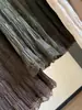 Saia midi de veludo com acabamento em renda para mulheres, nova coleção de outono 2026, estilo Miu, jovem e doce, saia plissada em linha A