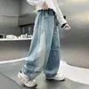 Pantalones Vaqueros para Niños Estilo Otoño Pantalones Guadaña 2026 Nuevo Estilo Pantalones de Primavera y Otoño para Niños Medianos y Grandes Pantalones Largos Casuales para Niños Tendencia Venta al por Mayor
