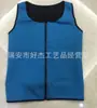 Colete Modelador Masculino Europeu e Americano Roupa Modeladora Fitness Neoprene Fivela Zíper Corselete Cintura Apertada Colete Suor