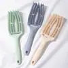Peine Masajeador Hueco Transfronterizo para Uso en Casa, Peine Alisador de Cabello, Peine Especial de Punta Alta para Mujeres, Adecuado para Cabello Seco y Húmedo