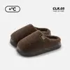 Nuevas zapatillas cálidas de algodón para hombres y mujeres, otoño e invierno, para interior, hogar, EVA, suela gruesa, de felpa para parejas, punta cerrada, venta al por mayor