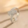 Anillo Exquisito Super Brillante de Circonita para Niñas, Lujo Accesible y Anillo de Apertura Ajustable de Gama Alta, Baño de Oro Real Simple
