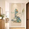 Nuevo adhesivo de pared de fieltro estilo chino para el recibidor, tablero de fieltro estilo tradicional, pared de fotos, panel de fondo, pared de exhibición, tablero de mensajes de fieltro