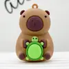Llavero Grande de Capibara Caja Sorpresa Muñeco de Resina Colgante de Capibara Llavero de Tortuga Accesorios de Caja Sorpresa