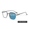 Moda para Hombres y Mujeres Terminada Miopía Planitud Potencia Tendencia Montura Grande Gafas Montura Fotosensible Cambiador de Color Cómoda y Ligera