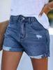 Europa e Estados Unidos comércio exterior transfronteiriço buraco de suprimento shorts jeans desfiados femininos