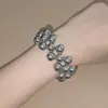 Pulseira de Miçangas Elástica Artesanal Multicamadas, Elástico de Cabelo Minimalista, Elástico de Cabelo com Design Único, Atacado