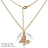 Joyas Transfronterizas Estilo Ins Mariposa Acero Inoxidable Colgante Collar Accesorios Lujo Ligero Nicho Verano Mujer Sensación de Alta Gama