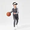 Traje deportivo infantil con forro de forro polar para correr y entrenamiento físico, que absorbe la humedad y el sudor, adecuado para niños y niñas, ropa para baloncesto, fútbol y ciclismo