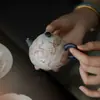 Tetera de Cerámica Pintada a Mano de Zorro de Nueve Colas con Filtro de Agujero de Bola para Uso en Casa, Juego de Té Kung Fu, Tetera de Concubina Imperial
