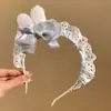 Orejas de Conejo Lindas Azules y Rosas Diadema con Lazo Rosa Headdress de Sirvienta Kc Lolita Diadema Lolita para Mujer