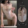 Lemon Story Lencería Sexy Uniforme Sexy Tentación Deseo Puro Pechos Pequeños Pechos Reveladores Libre de Quitarse Mono 8087