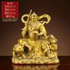 Estatua de Buda Wu, dios de la riqueza, de cobre, de latón, Zhao Gongming, estatua de montar a caballo de tigre puro, decoración para el hogar, inauguración de la casa, regalo de apertura