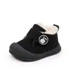 Zapatos Retro de Otoño e Invierno para Bebés Niños y Niñas de 0 a 2 Años, Suela de Goma Suave, Antideslizantes y de Algodón, Zapatos Casuales para Niños Pequeños