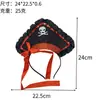 Sombrero Pirata del Caribe para Halloween Cabeza de Calavera con Máscara de Ojo Rosa Cebolla Accesorios de Lentejuelas Sombrero de Fantasma Diadema Traje