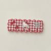 Nuevos Accesorios de KT a Cuadros Rojos Material DIY Hecho a Mano Adornos para la Cabeza Carcasa para Teléfono Móvil Zapatos Decorativos Accesorios de Flores Venta al por Mayor