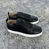 Zapatos de suela roja ACL con tachuelas de comercio exterior europeo y americano, zapatos de hombre con puntera de tachuelas, zapatos de mujer estilo pareja, zapatillas casuales de moda con diamantes de imitación