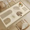 Mantel individual para mesa de comedor estilo Wabi-Sabi, Impermeable y a prueba de aceite, Mantel sin lavado, Sensación de lujo ligero y de alta gama, Mantel con aislamiento térmico, Mantel protector para mesa de centro resistente a altas temperaturas