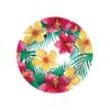 Nuevo Tema de Cumpleaños de Flor de Hibisco Hawaiano Vasos de Papel Desechables Platos de Papel Servilletas Cuchillo, Tenedor y Cuchara Suministros para Vajilla de Fiesta