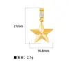 Venta caliente transfronteriza cobre microincrustado circonita chapado oro real 18k corona letra colgante estilo ins 26 accesorios de letra inglesa