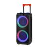 Karaoke doble de 8 pulgadas para exteriores con micrófono inalámbrico, batería grande, audio Bluetooth, audio para baile cuadrado al aire libre