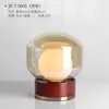 Lámpara de Mesa de Vidrio Decorativa para Sala de Estar, Lámpara de Mesita de Noche para Dormitorio, Lámpara de Diseñador de Lujo Minimalista Nórdico, Modelo Creativo
