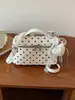 Bolsa Quadrada Pequena de Bolinhas Moda Transfronteiriça para Mulheres Verão 2026 Novo Design de Nicho Bolsa de Ombro Único Bolsa Transversal para Mulheres