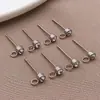 Pendientes de Acero Inoxidable Chapados en Oro con Forma de Taza de Coche y Pedrería Colgante, Accesorios para Pendientes Hechos a Mano DIY