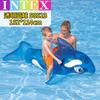 Juguete inflable acuático INTEX para niños y adultos, forma de animal, unicornio, flamenco, cisne, flotador, fila, anillo de natación