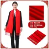Cachecol vermelho reunião anual logo personalizado outono e inverno cachecol de cashmere vermelho cachecol de inverno atacado caixa de presente xale quente