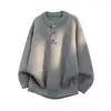 Nuevo Suéter de Punto para Hombre Otoño/Invierno 2026 Estilo Vintage Relajado Old Money Holgado Casual Cuello Redondo Moderno Talla Grande