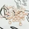 Concha de imitación ABS nacarada flor de loto de ocho pétalos soporte para flores de loto abanico para grupo de novias horquilla antigua DIY pendientes columpio corsage