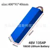 Bateria de Lítio 48V 20Ah 18650 13S4P com BMS Embutido Bateria para Patinete Elétrico de Equilíbrio Comércio Exterior Transfronteiriço