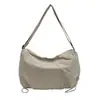 Bolso Cruzado Grande Ligero Casual Estilo Japonés para Mujer, Bolso de Lona Nuevo Deportivo de Moda para Salir, Viaje al Trabajo, Bolso de Hombro