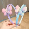 Faixa de Cabelo Infantil Transfronteiriça Verão Princesa Laço Pérola Faixa de Cabelo Acessórios de Cabelo Faixa de Bebê Faixa para Franja Quebrada