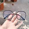TR90 estilo coreano montura grande irregular adelgazante facial anti luz azul anteojos para celular montura de anteojos decorativa sencilla montura para miopía
