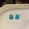 Pendientes de Cubo de Azúcar de Circonita Super Brillantes, Lujo Ligero y Sensación de Alta Gama, Pendientes Versátiles, Simples y de Moda, Elegantes y con Estilo, Diseño Único