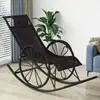 Mecedora, Sillón reclinable, Silla de ratán para adultos, Balcón para la hora del almuerzo, Silla de ocio para el hogar, Adecuada para dormir, Sala de estar, Silla de ocio para personas mayores