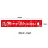 Tela de Fondo Navideño Transfronteriza Personalizada Bandera de Jardín Pareja Cortina de Puerta Pancarta Navideña Bandera de Fiesta para Puerta Decoración