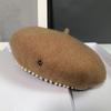 Sombrero Boina de Lana para Mujer Otoño e Invierno Sombrero de Pintor Octogonal de Invierno Estilo Coreano Combinable Retro Británico Calabaza Belle Sombrero a la Moda