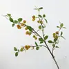 Ramo Grande de Frutas de Framboesa Simulada Flor Artificial Frutas Vermelhas Decoração de Sala de Estar Adereços para Fotografia de Casamento Arranjo Decoração Atacado