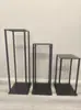 Nuevo Arte de Hierro para Bodas Guía de Camino Accesorios de Boda Soporte para Flores Marco Cuadrado Columna de Flores Adornos de Decoración de Bodas Soporte para Flores Otro