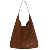 Bolso Tote Calado Nuevo Transfronterizo para Mujer Otoño e Invierno 2025 Nuevo Bolso de Gamuza Madre e Hija Bolso de Hombro para Viajes