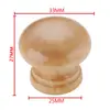 Manija de Puerta de Gabinete de Madera de Loto Pomo Redondo de Cajón Madera Agujero Único Champiñón Accesorio de Mueble de Armario Estilo Lujo Ligero