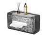 Caja de Almacenamiento para Toallas Faciales de Lujo Ligero Caja de Pañuelos Transparente Montada en la Pared Cocina Baño Inodoro Baño Caja de Pañuelos Boca Abajo