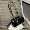 Bolso de hombro retro de lunares de moda japonesa y coreana transfronterizo 2026 otoño nuevo versátil de gran capacidad para el trabajo