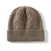 Gorro de Cachemira Pura para Mujer, Suave, Cálido, Sencillo y Elegante, Nueva Moda Otoño e Invierno, Gorro Casual Versátil Baotou