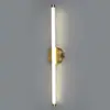 Lámpara de pared minimalista nórdica, luz de tira lineal creativa para interiores, pared de fondo de sofá de sala de estar simple, lámpara de pared para mesita de noche de dormitorio