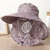 Nuevo Sombrero de Sol de Verano con Protección Facial, Máscara UV, Sombrero para Exteriores con Protección Integrada para el Cuello, Sombrero Visera, Sombrero de Protección Solar para Recoger Té